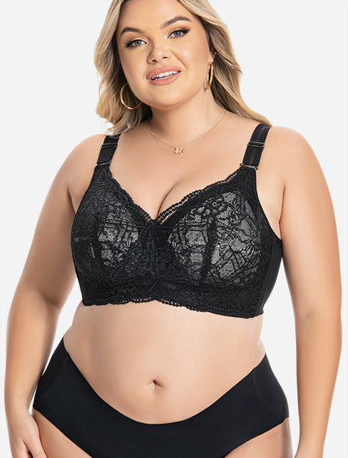 Stella Leah Magic Bra-Wireless Minimizer Bra Black